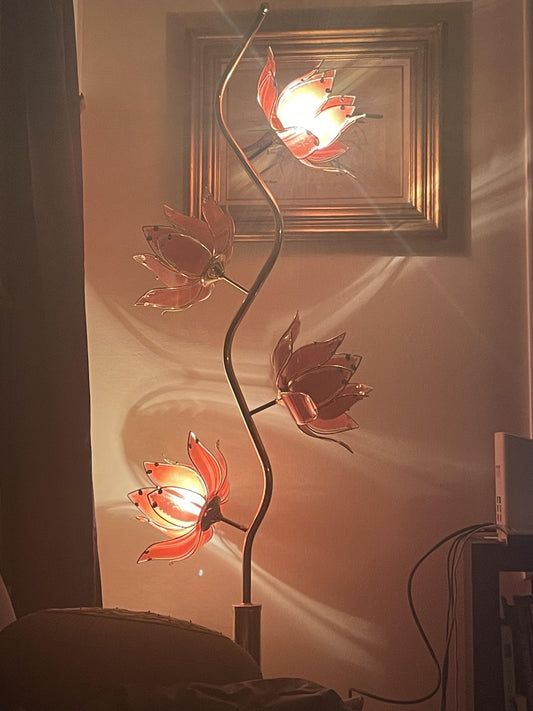 Vintage Lotus Lamp