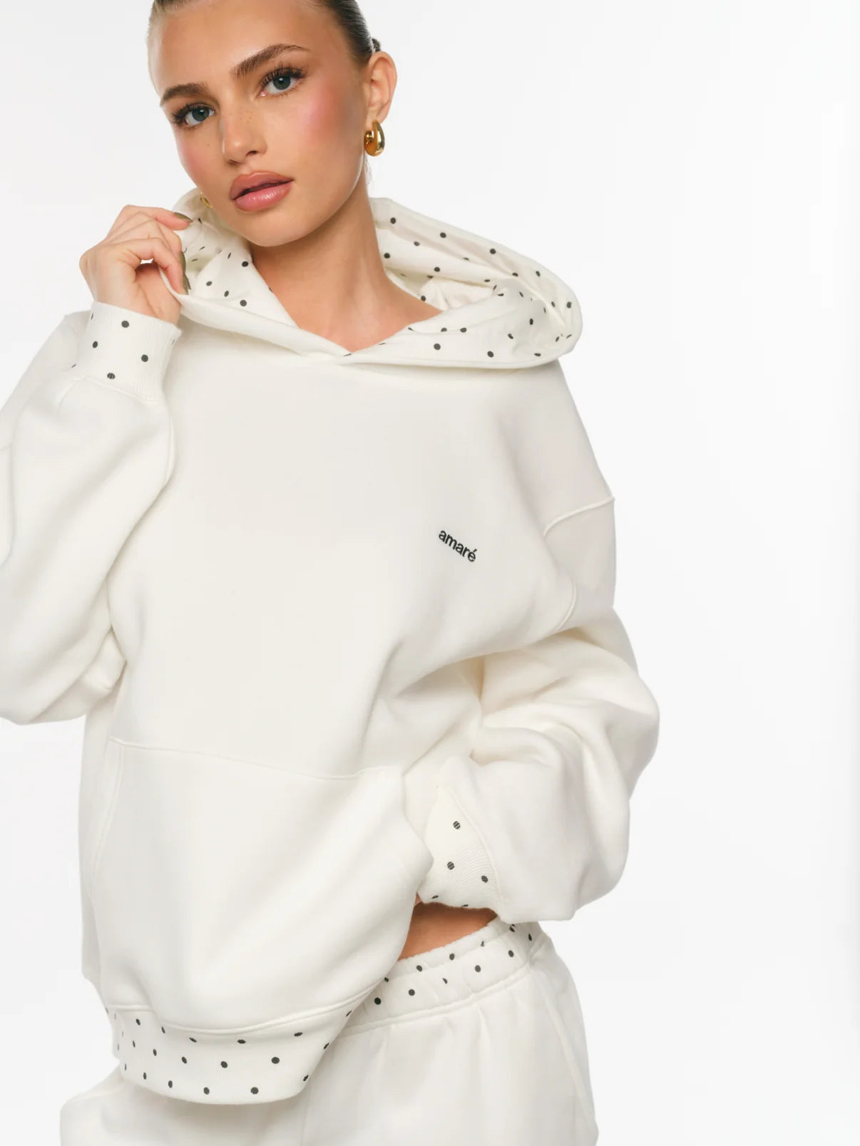 COZY POLKA DOT CLOUD HOODIE